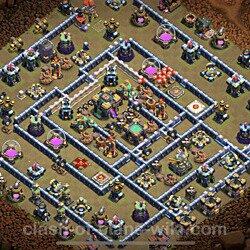 Base plan (layout), Town Hall Level 14 for clan wars (#95)