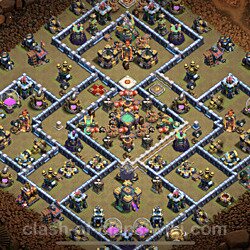 Base plan (layout), Town Hall Level 14 for clan wars (#96)