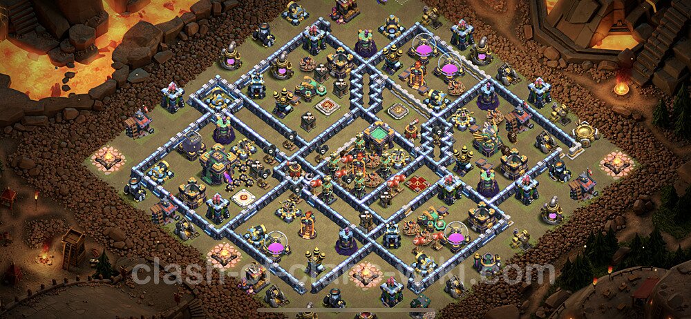 Die Clan War Base RH14 + Link - COC Rathaus Level 14 Kriegsbase (CK / CW), #100