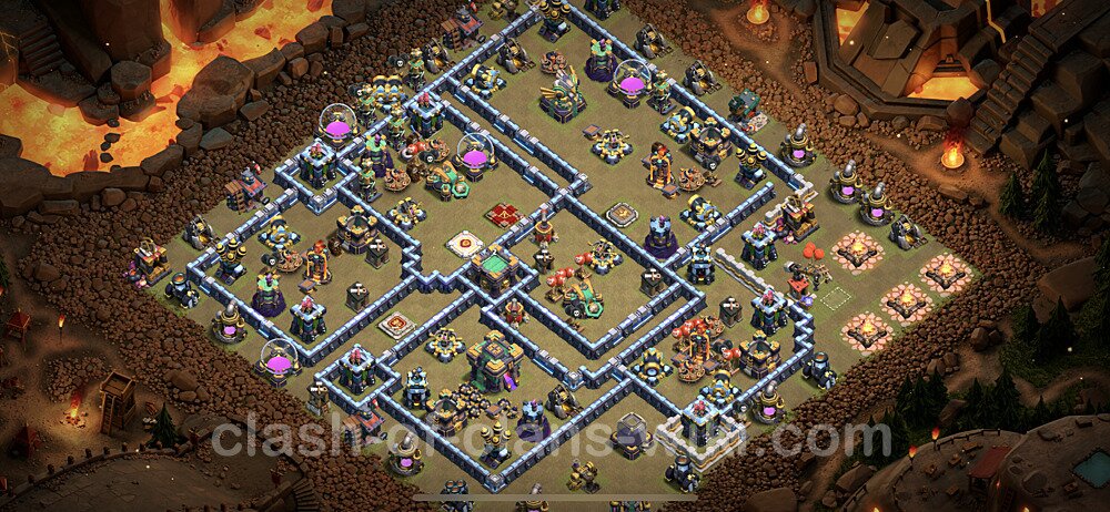 Die Clan War Base RH14 + Link - COC Rathaus Level 14 Kriegsbase (CK / CW), #102