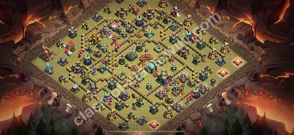 Top Anti 3 Etoiles Base de Guerre HDV 14 + Lien (Link), Anti tout 2025 gdc - Hôtel de Ville 14 Base Copier, #1378