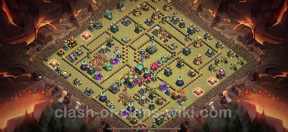 TH14 Max Levels War Base Plan with Link, Copy Town Hall 14 CWL Design 2025, #2712