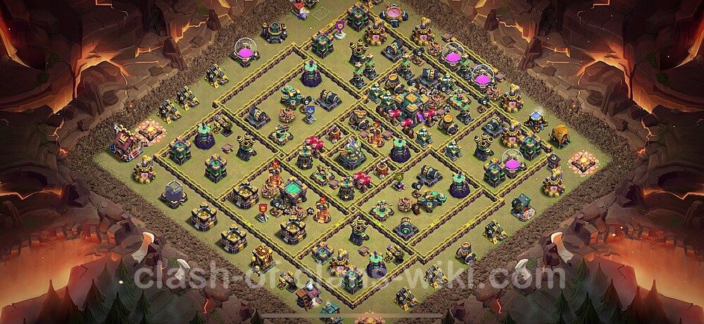 TH14 Max Levels War Base Plan with Link, Anti Everything, Copy Town Hall 14 CWL Design 2025, #2861