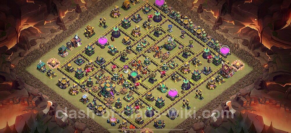 Top Anti 3 Etoiles Base de Guerre HDV 14 + Lien (Link), Anti tout 2025 gdc - Hôtel de Ville 14 Base Copier, #2883
