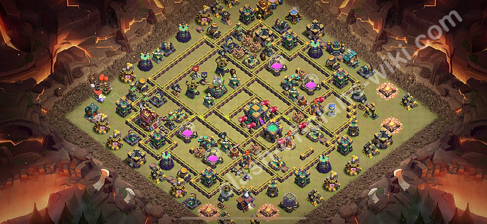 トロフィーコレクションの基本計画タウンホールレベル14, 異形3155