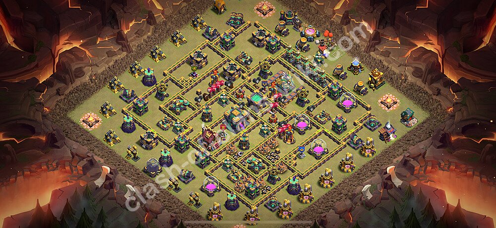 トロフィーコレクションの基本計画タウンホールレベル14, 異形3156