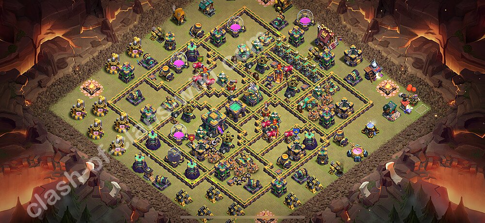 トロフィーコレクションの基本計画タウンホールレベル14, 異形3157