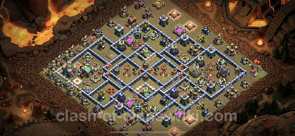 TH14 War Base Plan with Link, Copy Town Hall 14 CWL Design, #66