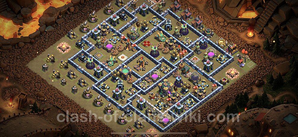 Die Clan War Base RH14 + Link, Hybrid - COC Rathaus Level 14 Kriegsbase (CK / CW), #81