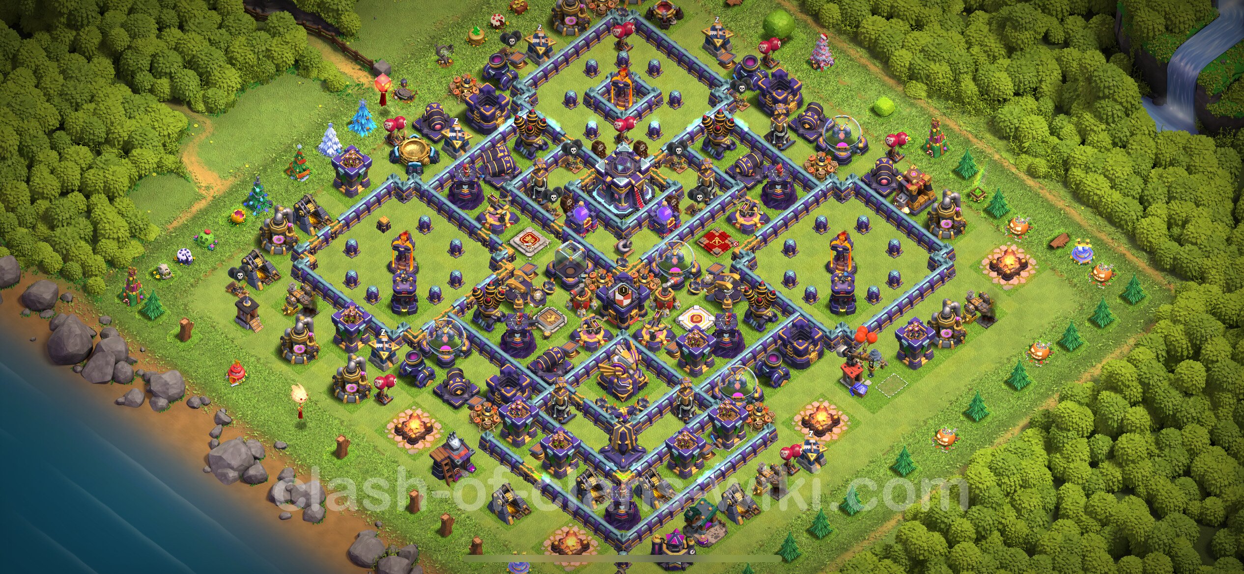 Best Base TH15 with Link, Hybrid Anti Everything 2023 - Town Hall Level