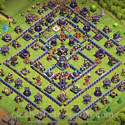 TH15 Anti 3 Stars Base Plan with Link, Copy Town Hall 15 Base Design 2023, #1383