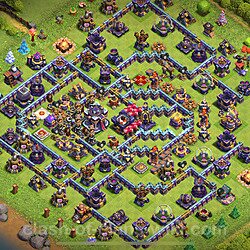 TH15 Anti 2 Stars Base Plan with Link, Copy Town Hall 15 Base Design 2023, #1393