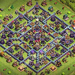 Base Trofi TH15 dengan Link, Liga Legenda, Hybrid, Salin Desain Base Balai Kota 15 2026, #2527