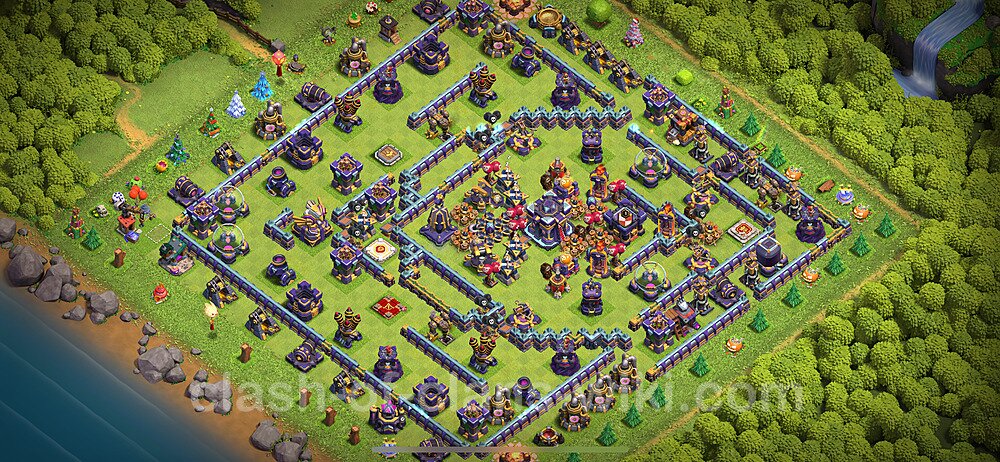 TH15 Anti 3 Stars Base Plan with Link, Anti Everything, Copy Town Hall 15 Base Design 2023, #1068