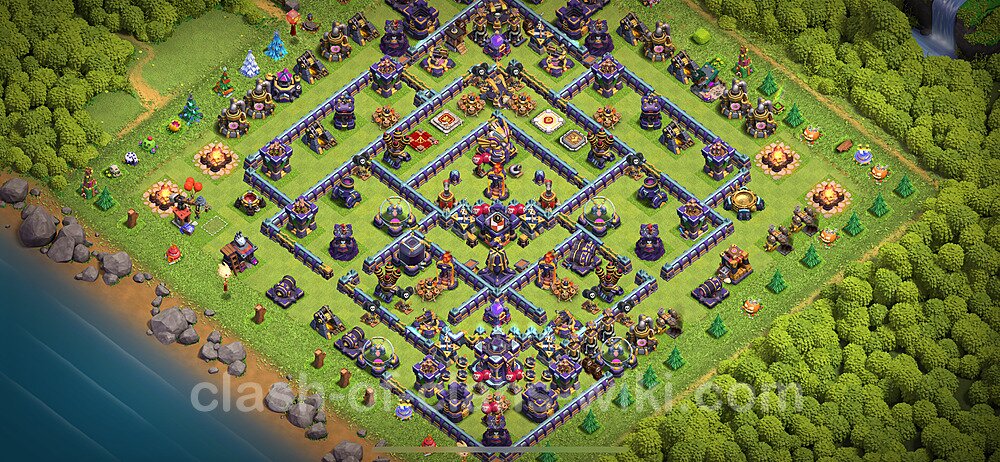 Anti Everything TH15 Base Plan with Link, Copy Town Hall 15 Design 2024, #1147