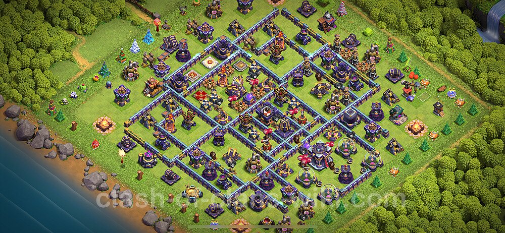 TH15 Trophy Base Plan with Link, Copy Town Hall 15 Base Design 2024, #1149