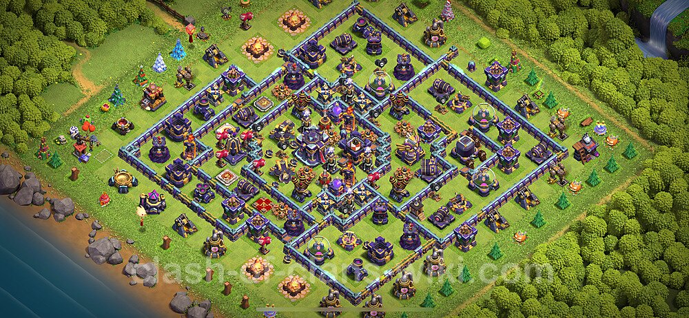 TH15 Anti 2 Stars Base Plan with Link, Legend League, Copy Town Hall 15 Base Design 2024, #1207