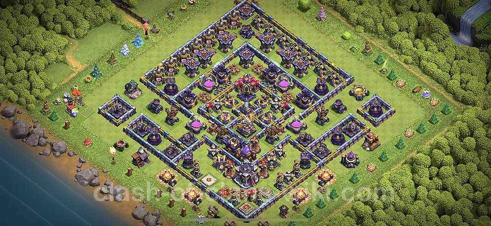 TH15 Anti 3 Stars Base Plan with Link, Anti Everything, Copy Town Hall 15 Base Design 2024, #1456