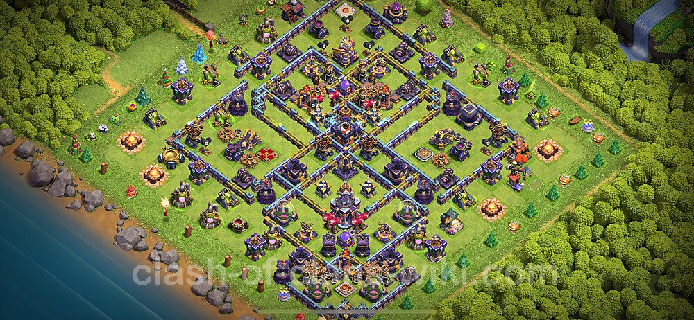 TH15 Anti 2 Stars Base Plan with Link, Legend League, Copy Town Hall 15 Base Design 2024, #1459
