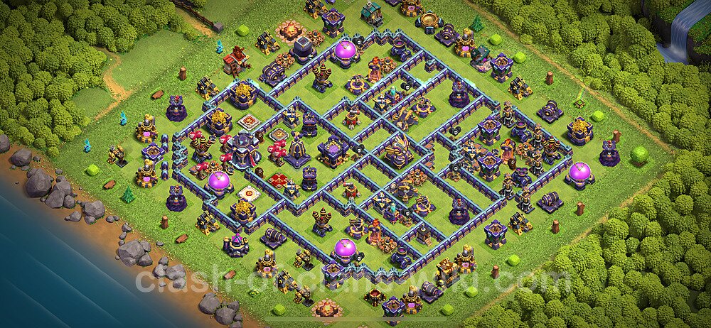 TH15 Anti 3 Stars Base Plan with Link, Anti Everything, Copy Town Hall 15 Base Design 2024, #2241