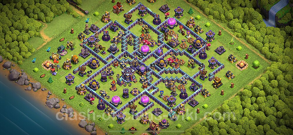 Die Anti Alles Base RH15 + Link 2024 - COC Rathaus 15 Kopieren Base, #2336