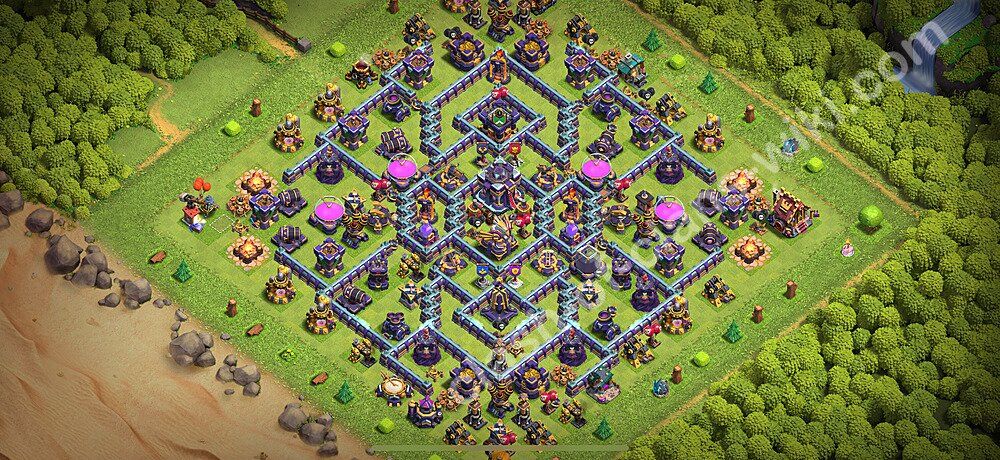 TH15 Anti 2 Stars Base Plan with Link, Legend League, Copy Town Hall 15 Base Design 2026, #2560