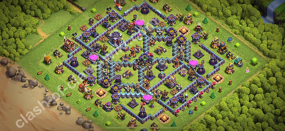 TH15 Anti 3 Stars Base Plan with Link, Anti Everything, Copy Town Hall 15 Base Design 2026, #2760