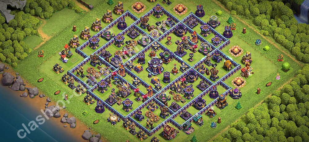 Top TH15 Unbeatable Anti Loot Base Plan with Link, Copy Town Hall 15 Base Design 2026, #3277