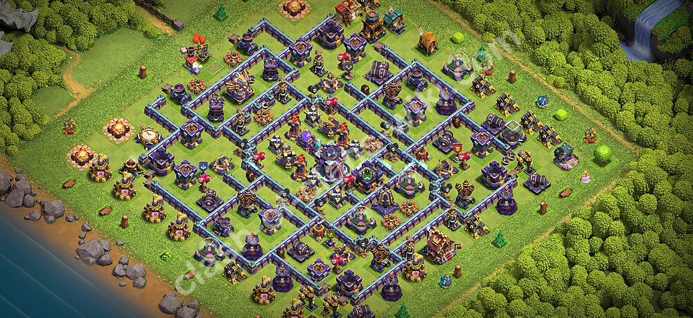 Anti Everything TH15 Base Plan with Link, Copy Town Hall 15 Design 2026, #3278