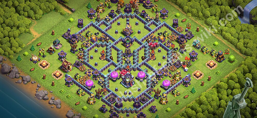 TH15 Anti 3 Stars Base Plan with Link, Copy Town Hall 15 Base Design 2026, #3454