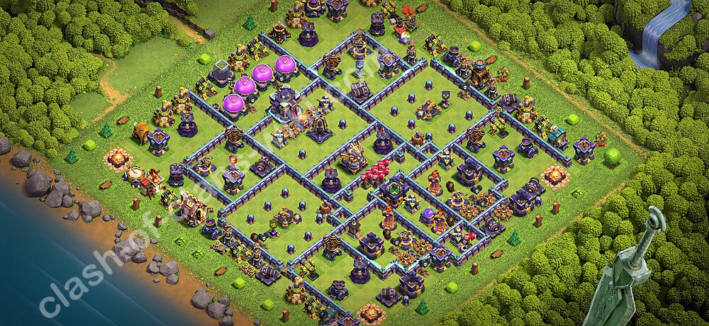 Full Upgrade TH15 Base Plan with Link, Anti 3 Stars, Copy Town Hall 15 Max Levels Design 2026, #3455
