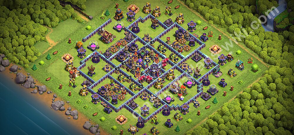 TH15 Anti 3 Stars Base Plan with Link, Copy Town Hall 15 Base Design 2026, #3544