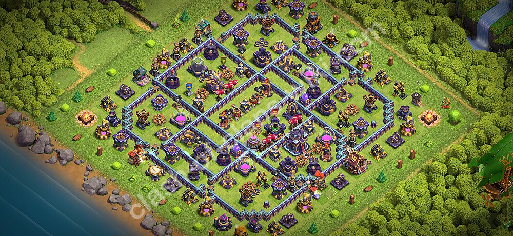 TH15 Anti 3 Stars Base Plan with Link, Copy Town Hall 15 Base Design 2026, #3671