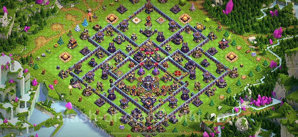 Anti Everything TH15 Base Plan with Link, Hybrid, Copy Town Hall 15 Design 2024, #8