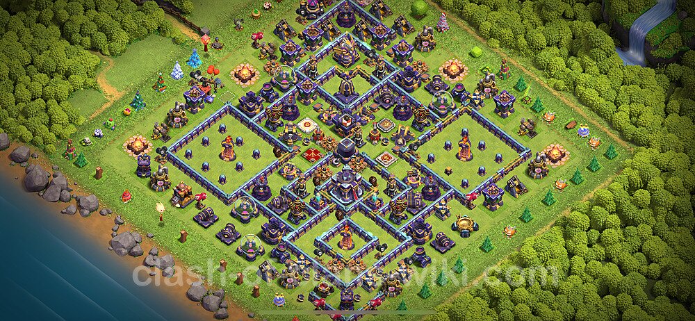 Anti Everything TH15 Base Plan with Link, Copy Town Hall 15 Design 2024, #946