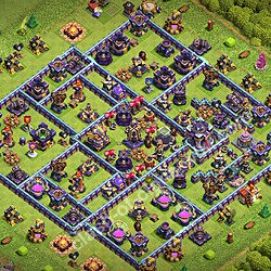 Farming Base Village HDV 15 + Lien (Link), Ligue des légendes 2026 - Hôtel de Ville 15 Base Copier, #1480