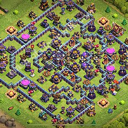 Diseño de aldea para farming Ayuntamiento 15 Copiar, Anti 2 Estrellas, Híbrido - COC TH15 Perfecta Distribucion 2026 + Enlace, #2616