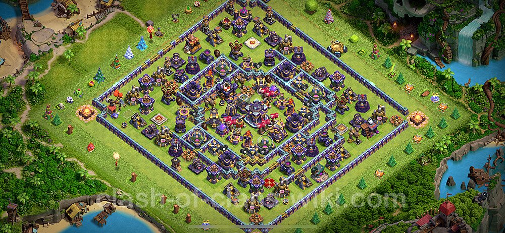 Municipio livello 15 Base + Link, Anti tutto - Miglior Disposizione villaggio per Farming COC 2024 TH15, #1