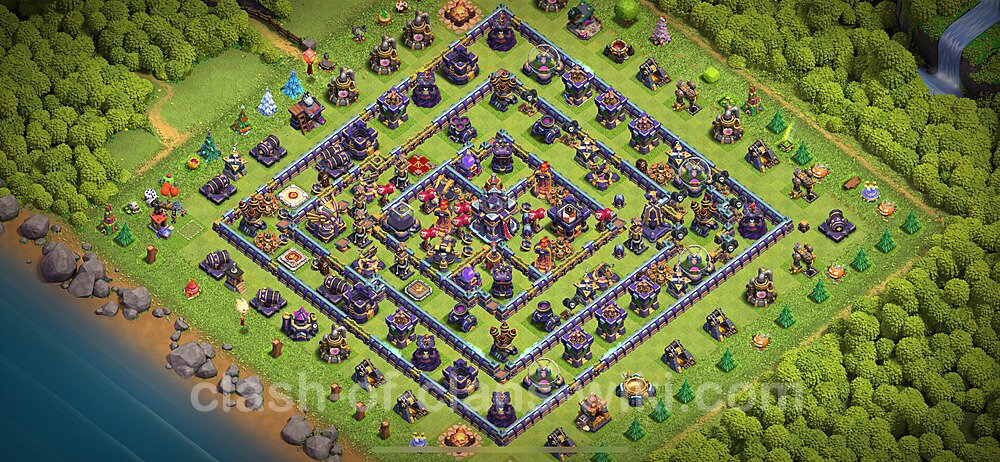 Base plan TH15 (design / layout) with Link, Anti Air / Electro Dragon for Farming 2024, #1478