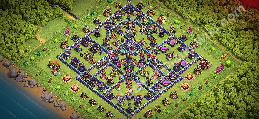 Base TH15 (desain / tata letak) dengan Link, Anti Bintang 2 untuk Farming 2026, #1479