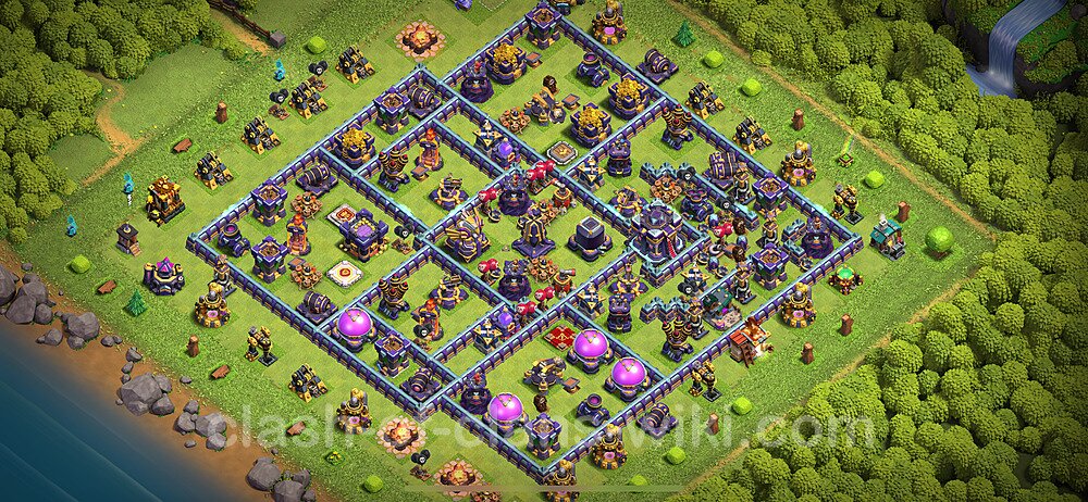 Base plan TH15 (design / layout) with Link, Legend League for Farming 2024, #1480