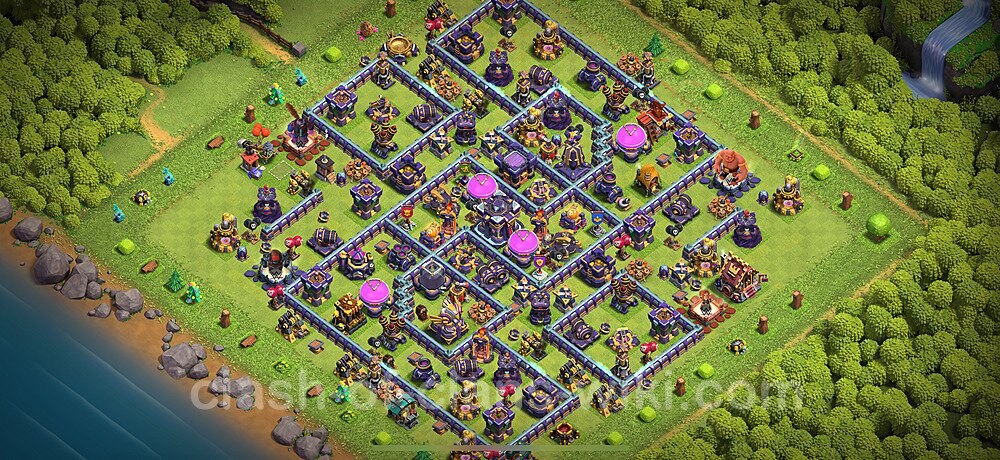 Farming Base Maxé HDV 15 + Lien (Link) 2025 - Maxé Hôtel de Ville 15 Base Copier, #2580