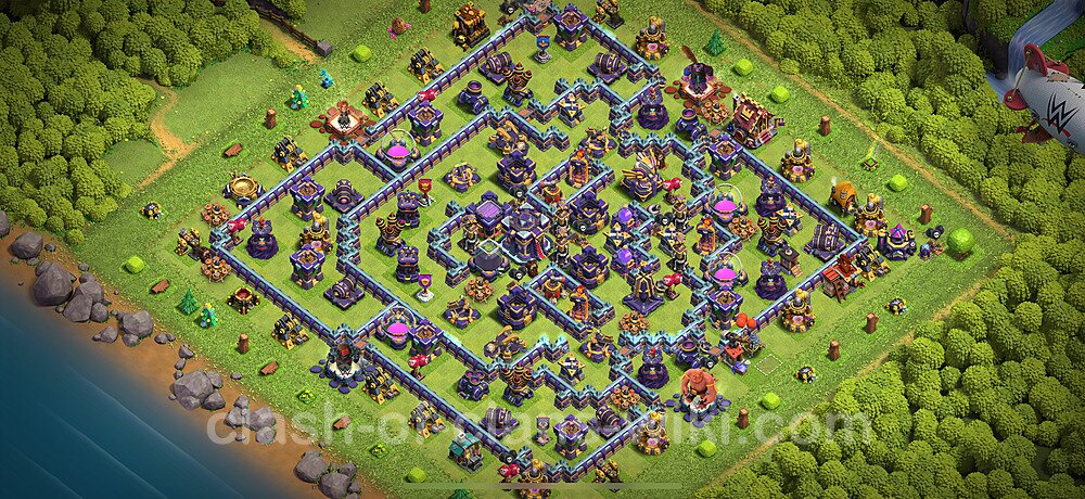 Base plan TH15 (design / layout) with Link, Anti 2 Stars, Hybrid for Farming 2025, #2616