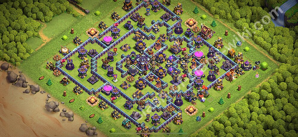 Base plan TH15 (design / layout) with Link, Anti 2 Stars, Hybrid for Farming 2026, #2616