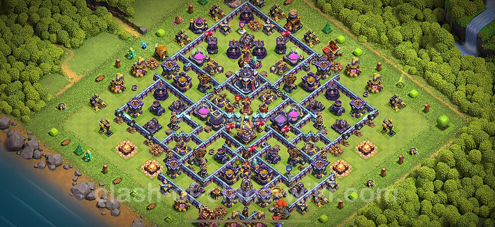 Base plan TH15 Max Levels with Link, Anti 2 Stars for Farming 2025, #2639