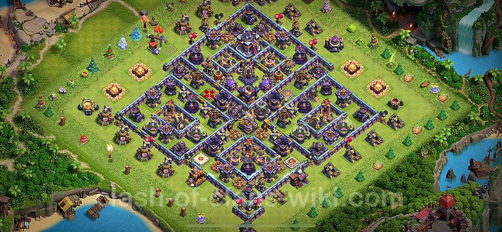 Base plan TH15 (design / layout) with Link, Anti Air / Electro Dragon, Hybrid for Farming 2024, #3