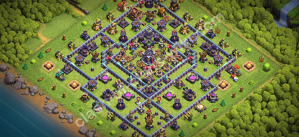 Base plan TH15 Max Levels with Link, Anti 3 Stars for Farming 2026, #3496
