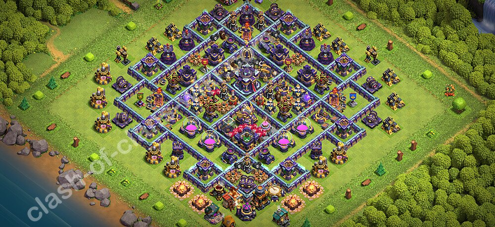 Base plan TH15 (design / layout) with Link, Anti 3 Stars, Anti Everything for Farming 2026, #3652