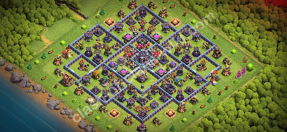 Base plan TH15 (design / layout) with Link, Anti 2 Stars for Farming 2026, #3685