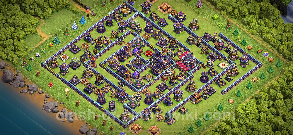 Base plan TH15 (design / layout) with Link, Anti Everything, Hybrid for Farming 2024, #725
